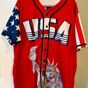 Custom Team USA Donald Trump 45th President Baseball Jersey Mens 2XL NWOT XXL